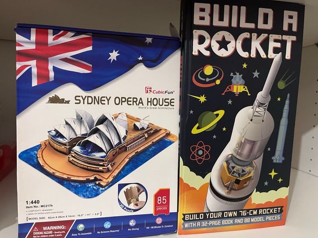 Puzzle 3D Casa Ópera Sydney y Cohete Espacial