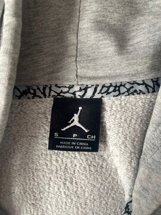 Chaqueta Jordan Gris con Cremallera