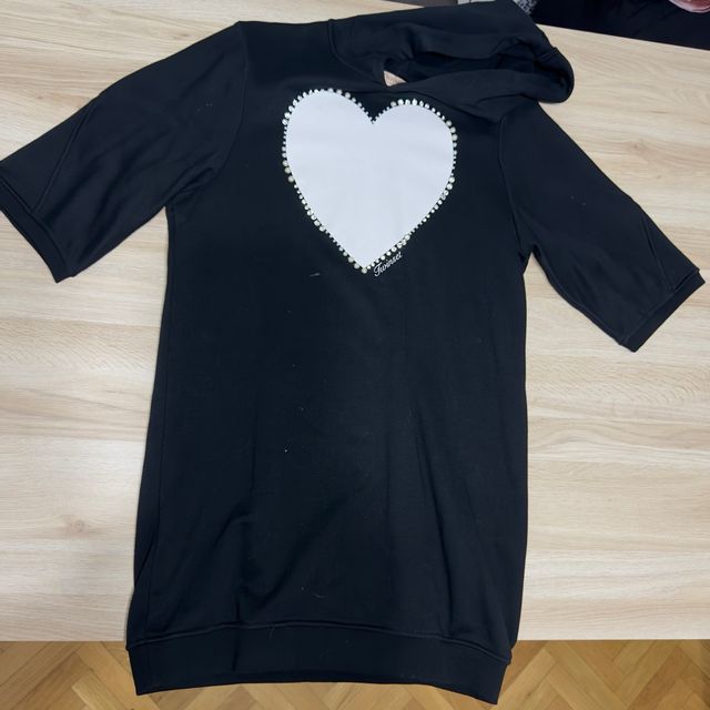 Vestido Negro Corazón Blanco Twinset