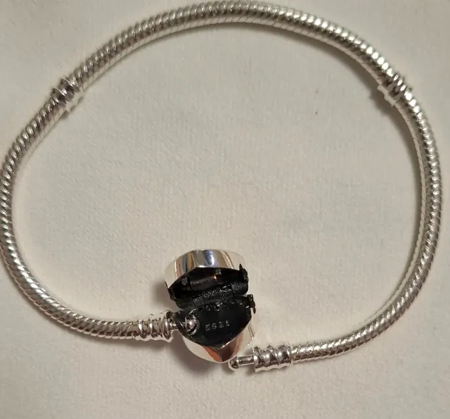 Pulsera Corazón Plata y Piedra Arcoíris
