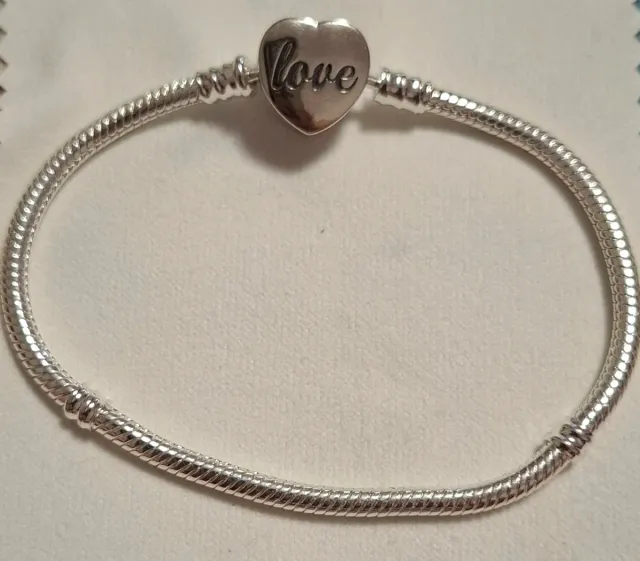 Pulsera Corazón Plata y Piedra Arcoíris