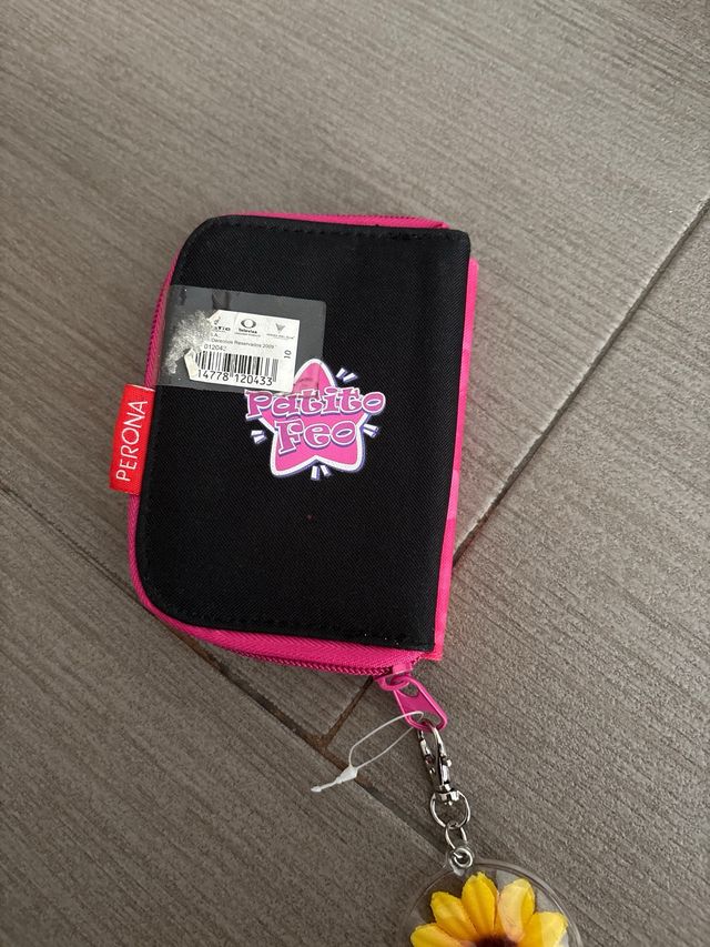 Monedero infantil con llavero de girasol