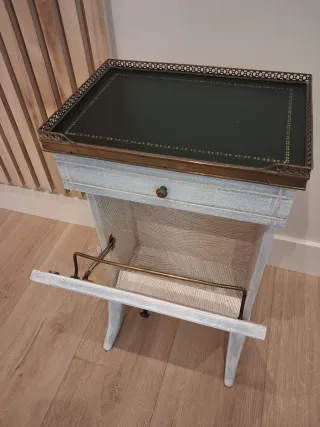 Revistero Telefonera Madera y Metal