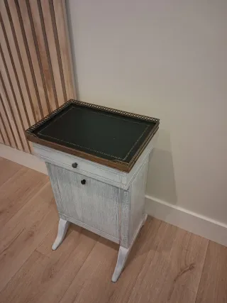 Revistero Telefonera Madera y Metal