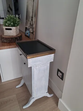 Revistero Telefonera Madera y Metal