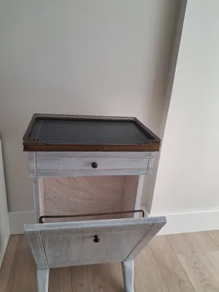 Revistero Telefonera Madera y Metal