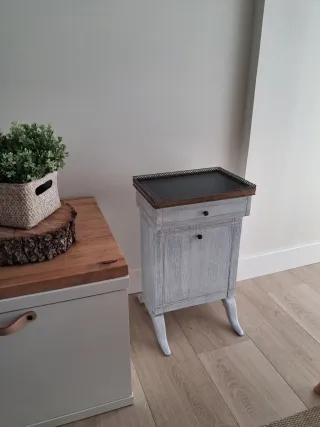 Revistero Telefonera Madera y Metal