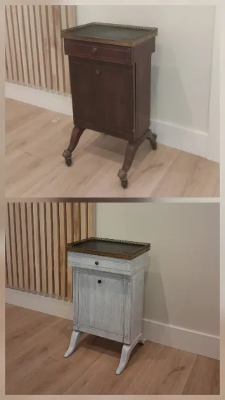 Revistero Telefonera Madera y Metal