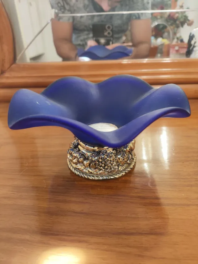 Centro Cristal Azul Italiano Vintage G. Savarese