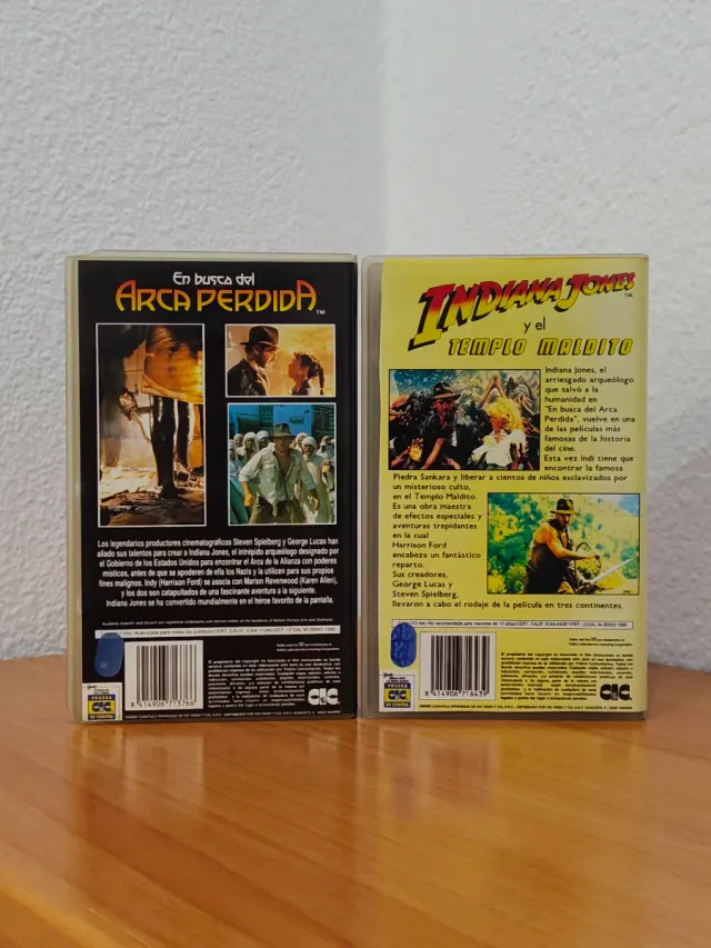 En Busca Del Arca Perdida Y El Templo Maldito VHS