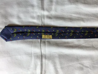 Corbata Hermes azul y verde