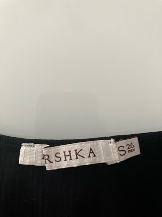 Top sin tirantes Bershka negro Talla S