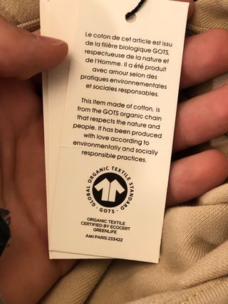 Sudadera AMI Paris Beige con Logo Corazón