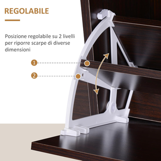 Scarpiera Ingresso Salvaspazio Slim con 4 Ante a R