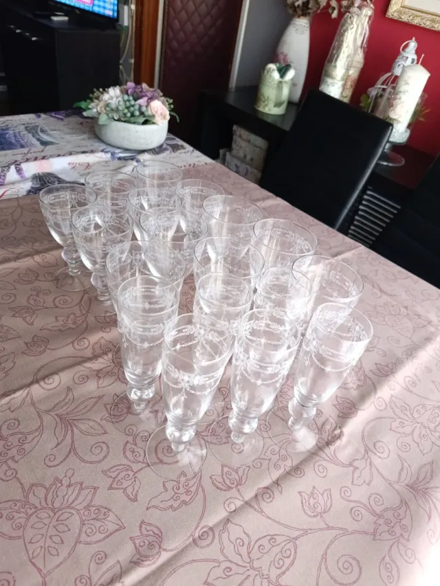 Juego 6 copas vino, agua y cava