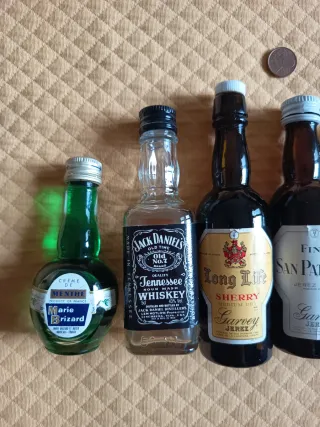 Lotto di 7 Mini Bottiglie di Liquore