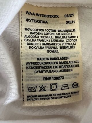 Talla XL. Camiseta manga corta WRANGLER Logo.