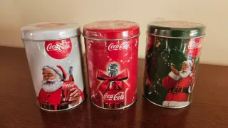 Set 3 Barattoli Coca Cola Natale