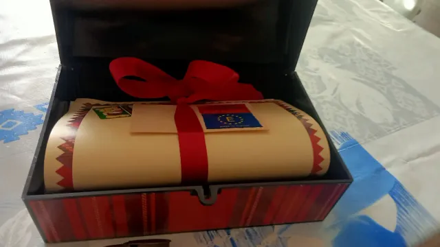 Cofre Vintage Tiny Teddy com 15 cartas e envelopes