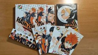 Haikyuu 1-2-10 + Postales + marcapáginas + box