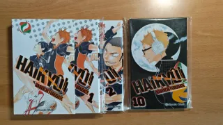 Haikyuu 1-2-10 + Postales + marcapáginas + box