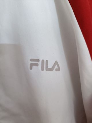 Sudadera Fila Color Blanco y Rojo Talla XL Nueva.