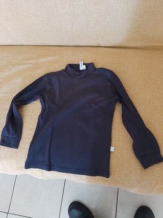 Golfino caldo cotone blu