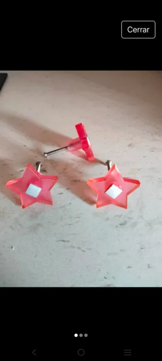 3 Pomos Estrella Rosa