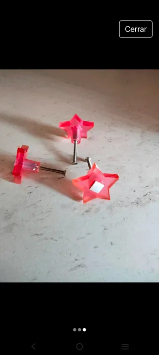 3 Pomos Estrella Rosa