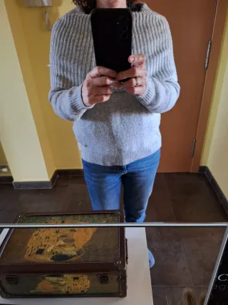 Jersey Pedro del Hierro cuello alto gris