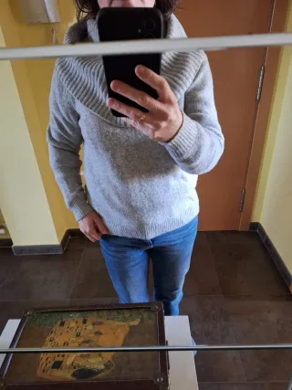 Jersey Pedro del Hierro cuello alto gris