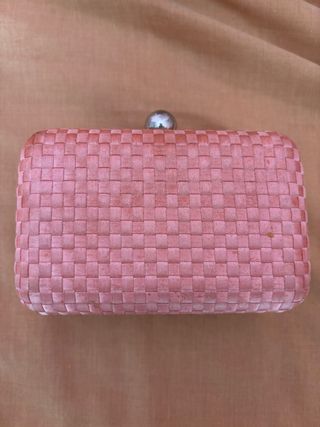 Cartera de mano rosa para bodas