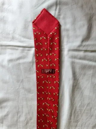 Corbata Hermes Roja con Diseño