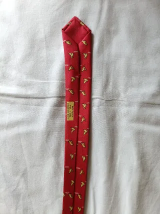 Corbata Hermes Roja con Diseño
