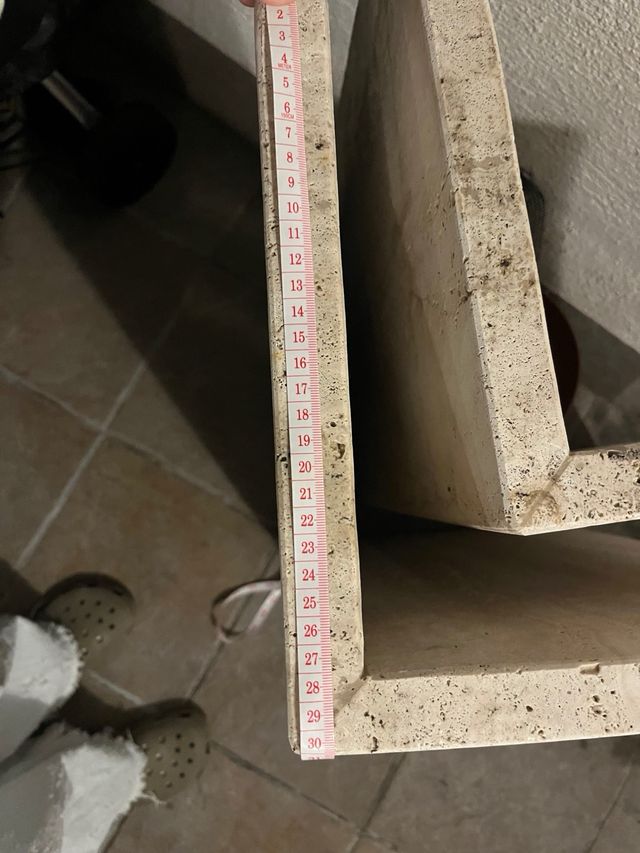 Base de mesa de mármol beige