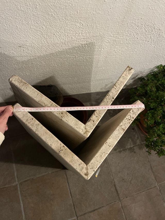 Base de mesa de mármol beige