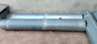 Tubo de chimenea galvanizado metálico
