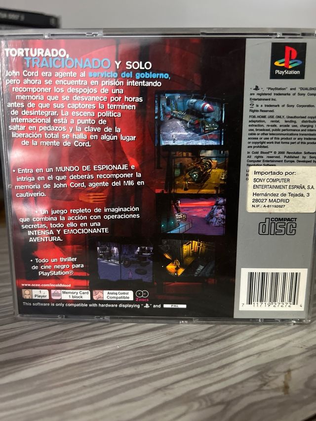 juego ps1 PlayStation Platinum A Sangre Fría