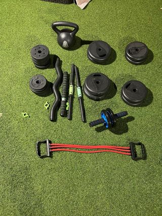 Equipo de gimnasio: Mancuernas y bandas