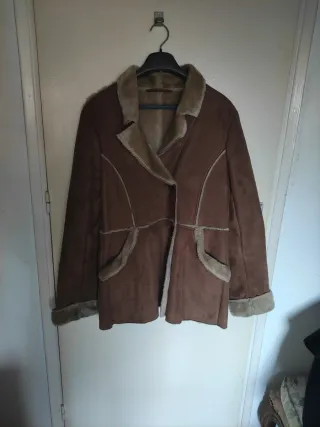 Chaqueta ante y borrego mujer