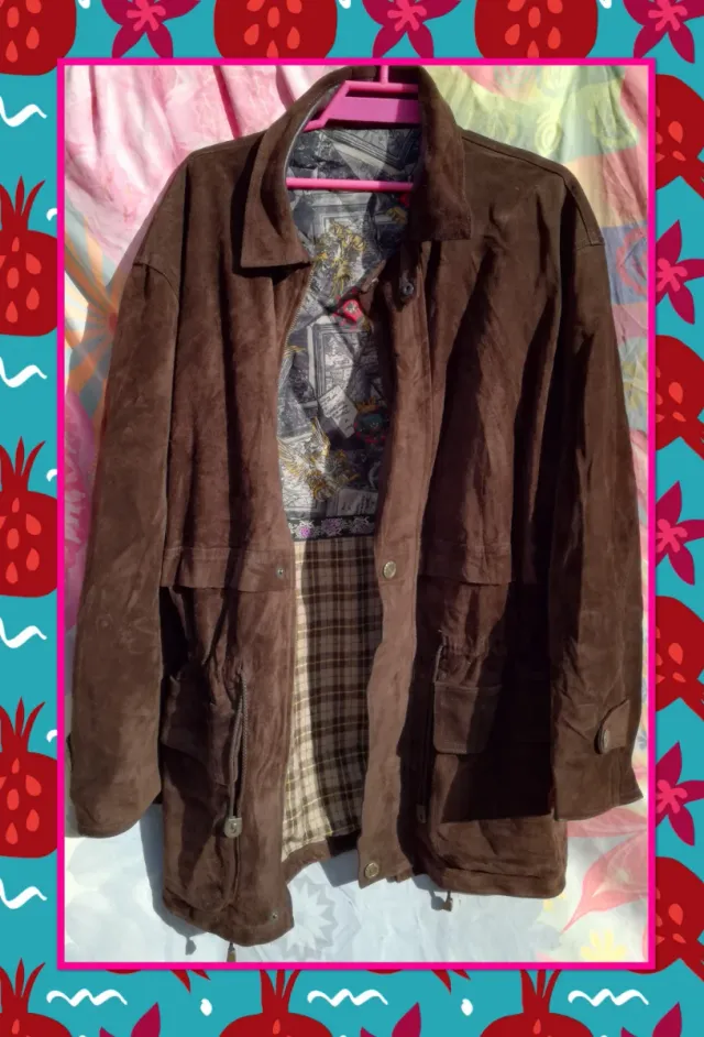 ABRIGO DE ANTE OVINO MARRÓN