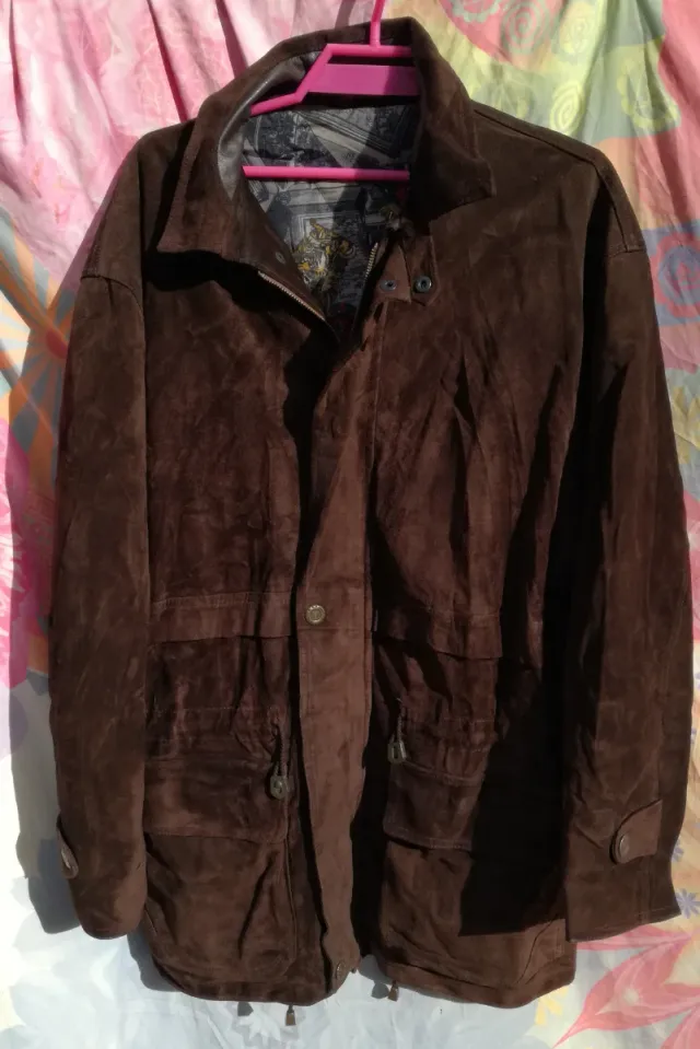 ABRIGO DE ANTE OVINO MARRÓN