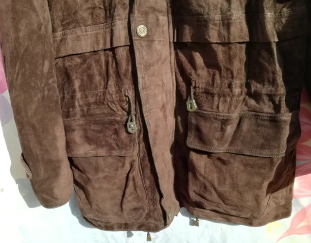 ABRIGO DE ANTE OVINO MARRÓN