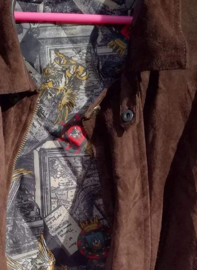 ABRIGO DE ANTE OVINO MARRÓN