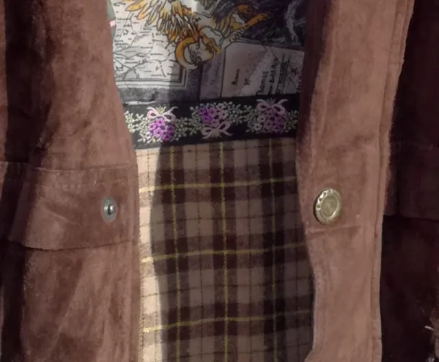 ABRIGO DE ANTE OVINO MARRÓN