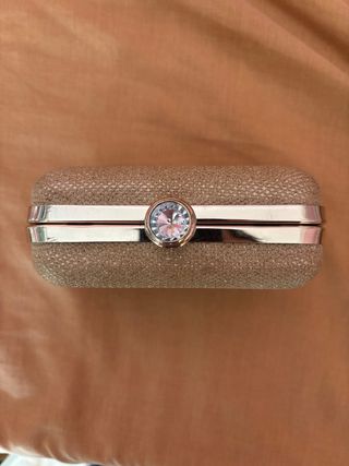 Bolso de fiesta dorado para bodas
