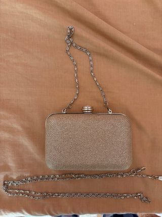 Bolso de fiesta dorado para bodas