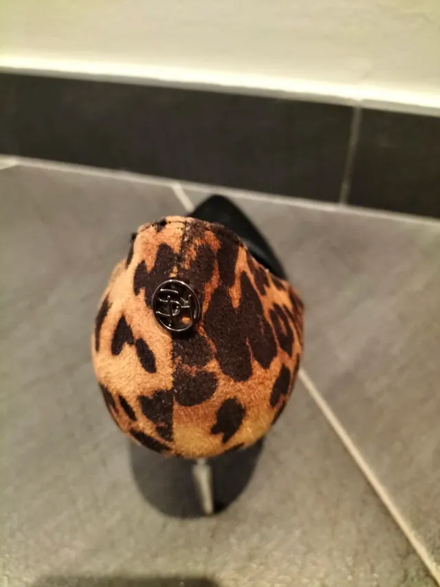 Scarpe décolleté tacco alto leopardate