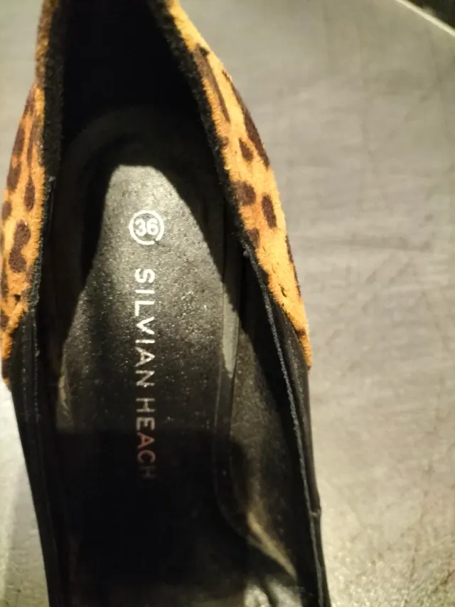 Scarpe décolleté tacco alto leopardate