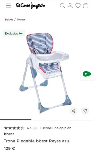 Trona BBest El Corte Inglés